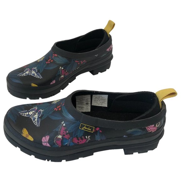 Joules Shoes Joules Popon Welly Clogs Butterflies Garden Womens